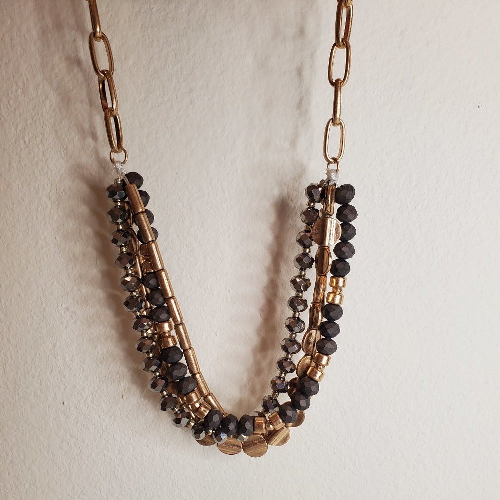 Rosy/Gold Necklace